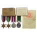 WW2 Japanese Prisoner of War Territorial Efficiency Medal Group of Four - Lieut. R. Smith, Royal Army Ordnance Corps