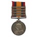 Queen's South Africa Medal (4 Clasps - Cape Colony, Orange Free State, Transvaal, South Africa 1901) - Pte. T. McCall, 2nd Bn. Lincolnshire Regiment