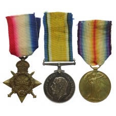 WW1 1914-15 Star Medal Trio - Pte. J. Caldicott, Manchester Regim