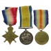 WW1 1914-15 Star Medal Trio - Pte. J. Caldicott, Manchester Regiment / Royal Air Force