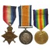 WW1 1914-15 Star Medal Trio - Pte. H.J. White, 11th Bn. Middlesex Regiment