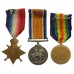 WW1 1914-15 Star Medal Trio - Pte. H.J. White, 11th Bn. Middlesex Regiment