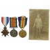 WW1 1914-15 Star Medal Trio - Pte. A. King, Suffolk Regiment