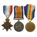 WW1 1914-15 Star Medal Trio - Pte. A. King, Suffolk Regiment