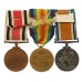 WW1 British War Medal, Victory Medal and George V Special Constabulary Long Service Medal Group of Three - Gnr. A.E. Dinham, Royal Artillery