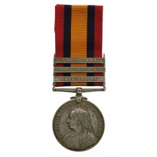 Queen's South Africa Medal (3 Clasps - Cape Colony, Orange Free State, Transvaal) - Pte. W. Summers. Grenadier Guards
