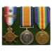 WW1 1914 Mons Star and Bar Medal Trio - Pte. W. Green, 3rd Hussars