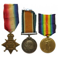 WW1 1914 Mons Star Medal Trio - Pte. A. Watson, 6th Bn. Gordon Hi