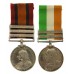 Queen's South Africa Medal (Clasps - Cape Colony, Orange Free State, Transvaal) and King's South Africa Medal (Clasps - South Africa 1901, South Africa 1902) Pair - Pte. W. Ormsby, Grenadier Guards