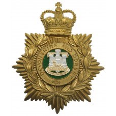 Devonshire and Dorset Regiment Helmet Plate - Queen's Crown