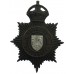 Gwynedd Constabulary Night Helmet Plate - King's Crown (Missing One Lug)