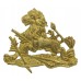 Rhodesia British South African Police Gilt Cap Badge/Helmet Badge