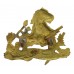 Rhodesia British South African Police Gilt Cap Badge/Helmet Badge