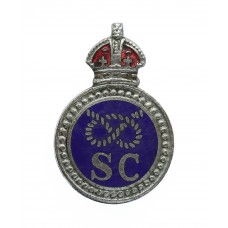 Staffordshire Special Constabulary Enamelled Lapel Badge - King's Crown