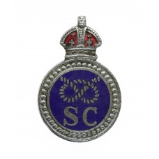 Staffordshire Special Constabulary Enamelled Lapel Badge - King's