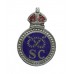 Staffordshire Special Constabulary Enamelled Lapel Badge - King's Crown