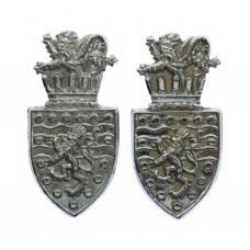 Pair of Devon & Cornwall Constabulary Collar Badges