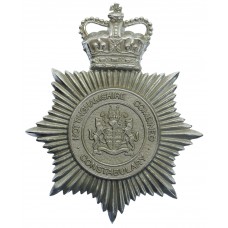 Nottinghamshire Combined Constabulary Helmet Plate - Queen's Crow
