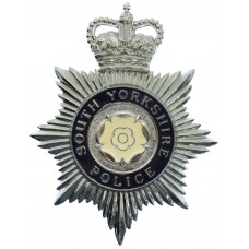 South Yorkshire Police Enamelled Helmet Plate - Queen's Crown