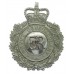 Devon Constabulary Wreath Helmet Plate - Queen's Crown