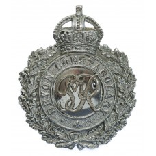 George V1 Devon Constabulary Wreath Helmet Plate 