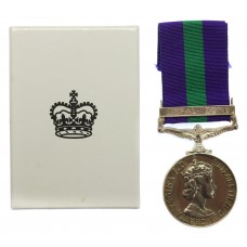 General Service Medal (Clasp - Canal Zone) - AC2. W. Kirkland, Royal Air Force