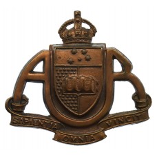 Australian Adelaide University Regiment Hat Badge - King's Crown