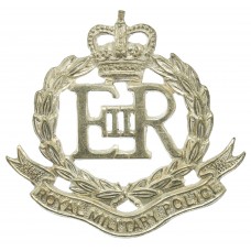 EIIR Royal Military Police (R.M.P.) Officer's Silvered Cap Badge