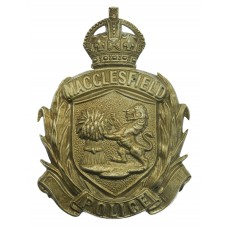 Macclesfield Borough Police Helmet Plate - King's Crown
