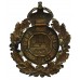 Dudley Borough Police Black Wreath Helmet Plate - King's Crown