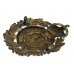 Dudley Borough Police Black Wreath Helmet Plate - King's Crown