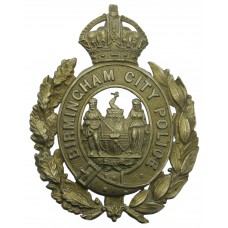 Birmingham City Police Wreath Helmet Plate - King's Crown