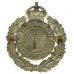 Gravesend Borough Police Wreath Helmet Plate - King's Crown
