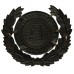 County Borough of Barrow-in-Furness Police Black Wreath Helmet Plate (55)