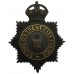 Stoke-on-Trent City Police Night Helmet Plate - King's Crown