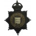 Hastings Borough Police Night Helmet Plate - King's Crown