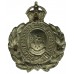 Tunbridge Wells Borough Police Wreath Helmet Plate - King's Crown