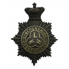 Victorian Lincolnshire Constabulary Helmet Plate