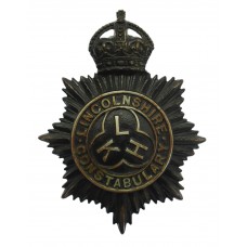 Lincolnshire Constabulary Helmet Plate - King's Crown