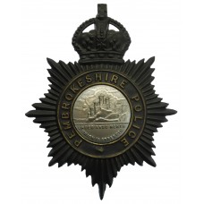 Pembrokeshire Police Helmet Plate - King's Crown