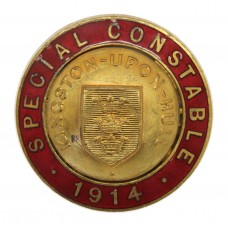 WW1 Kingston-Upon-Hull Special Constabulary 1914 Enamelled Lapel/Cap Badge