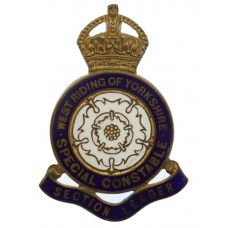 West Riding of Yorkshire Special Constabulary Section Leader Enamelled Lapel Badge - King's Crown