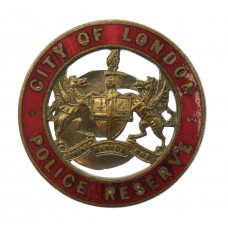 City of London Police Reserve Enamelled Lapel Badge (Red Enamel)