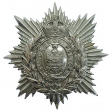 Blackpool Police Chrome Helmet Plate - King's Crown