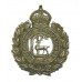 Berkshire Constabulary White Metal Wreath Cap Badge - King's Crown