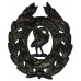 Liverpool City Police Blackened White Metal Wreath Helmet Plate
