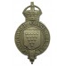 Cornwall Constabulary White Metal Helmet Plate - King's Crown