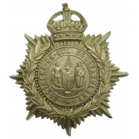 Southend-on-Sea Constabulary White Metal Helmet Plate - King's Crown