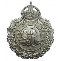 George V Devon Constabulary Wreath Helmet Plate