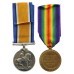 WW1 British War & Victory Medal Pair - Pte. J.T. Blair, 1st Bn. East Lancashire Regiment - K.I.A. 18/10/16